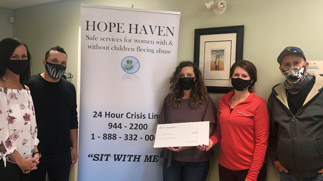 Donation to Hope Haven. HRPP and our external employees donated a total of $5000.00